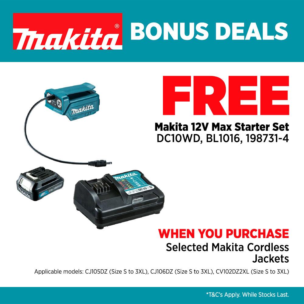 Large 12V Black Heated Vest CV102DZL by Makita