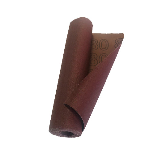 80G x 300mm x 10m Brown Abrasive / Sandpaper Emery Cloth Roll 10m-80 by Colour Coded Grit