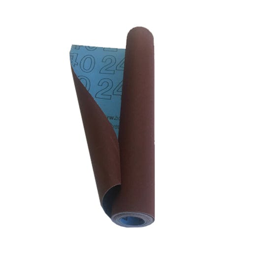 240G x 300mm x 2m Blue Abrasive / Sandpaper Emery Cloth Roll 2m-240 by Colour Coded Grit