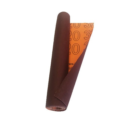 320G x 300mm x 2m Orange Abrasive / Sandpaper Emery Cloth Roll 2m-320 by Colour Coded Grit