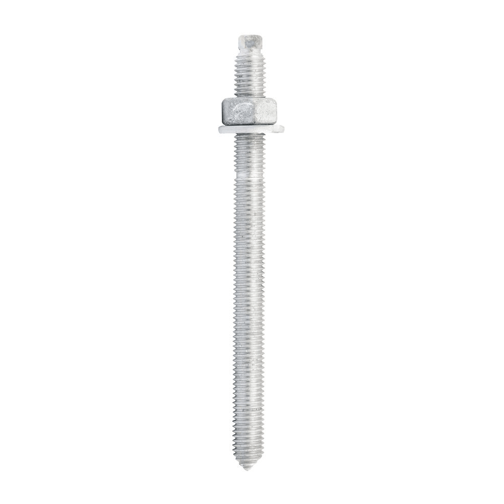 10Pce ChemSet Anchor Stud M16 x 190mm Galvanised CS16190GH by Ramset