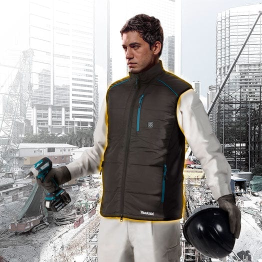 Large 12V Black Heated Vest CV102DZL by Makita