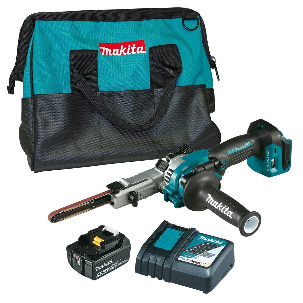 18V 5.0Ah Brushless 9mm Power File Kit DBS180RTX1Z by Makita