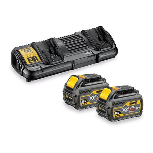 18V-54V 6Ah Battery x 2 & Dual Charger Starter Kit DCB132T2-XE by Dewalt