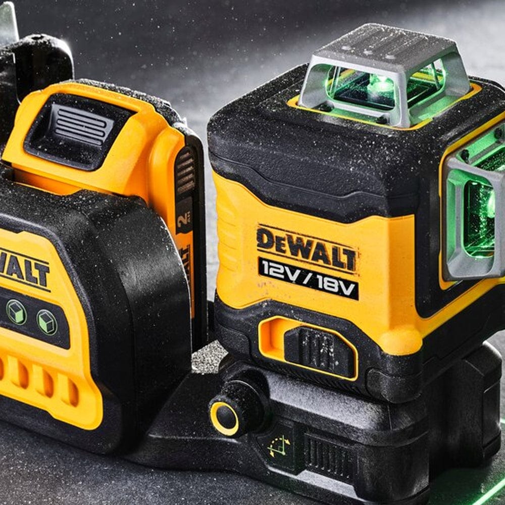 18V 2.0Ah 3 X 360° Green Beam Multi-Line Laser Level Kit DCE089D1G18-XE by Dewalt