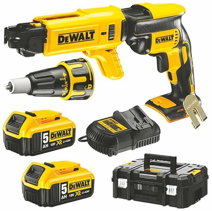 18V 5.0Ah Brushless Collated Drywall Screwdriver Kit DCF620P2K-XE by Dewalt