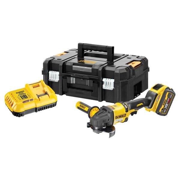 DeWalt 54V 9.0Ah Grinder XR Flexvolt 125mm Brushless Kit DCG418X1-XE