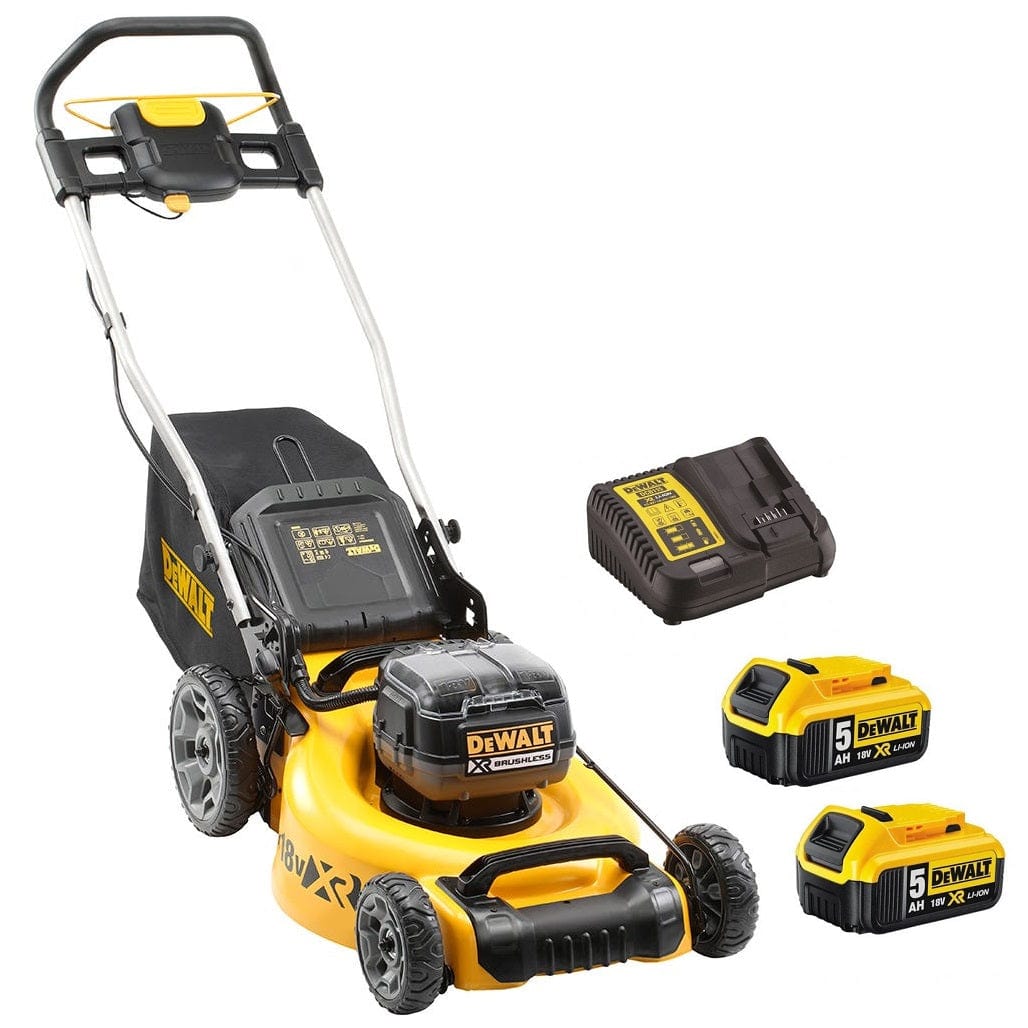 18Vx2 5.0Ah Cordless Brushless Lawn Mower Kit DCMW564P2-XE by DeWalt