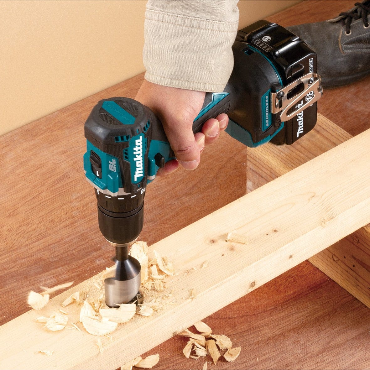 18V Brushless Sub-Compact Driver Drill Bare (Tool Only) DDF487Z by Makita