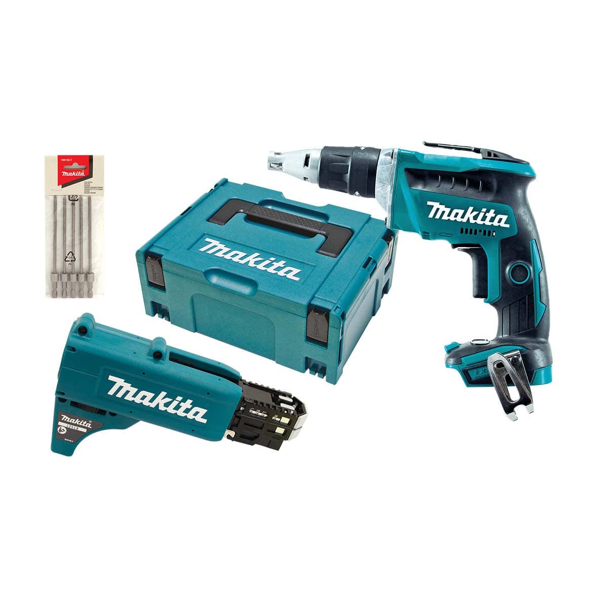Makita 18V Brushless High Speed Screwdriver Kit (Excludes Battery / Charger) DFS452ZJX2