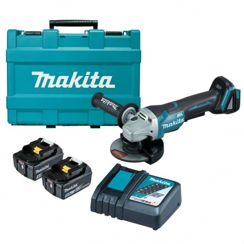 18V 5.0Ah 125mm Brushless Angle Grinder Kit DGA505RTE by Makita