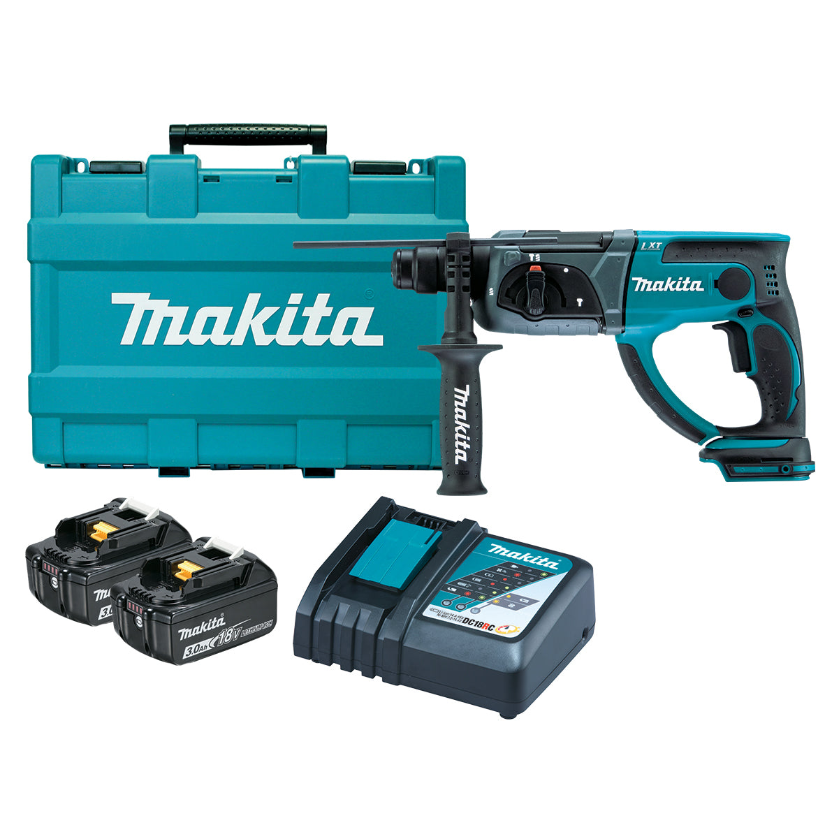 18V 3.0Ah 20mm SDS-Plus Rotary Hammer Kit DHR202RFE by Makita