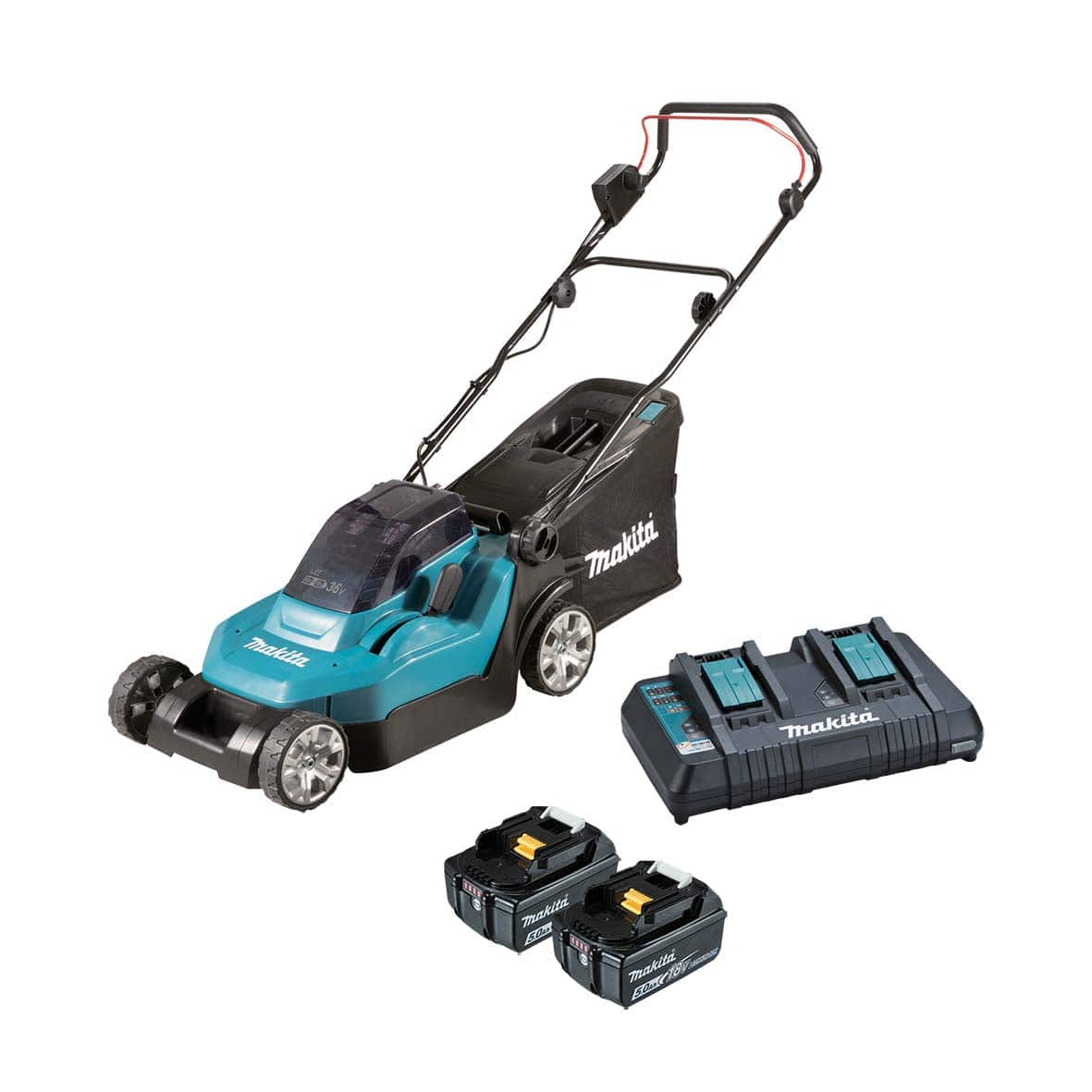 Makita Lawn Mower 18V x 2 (36V) Kit 5.0AH DLM382CT2