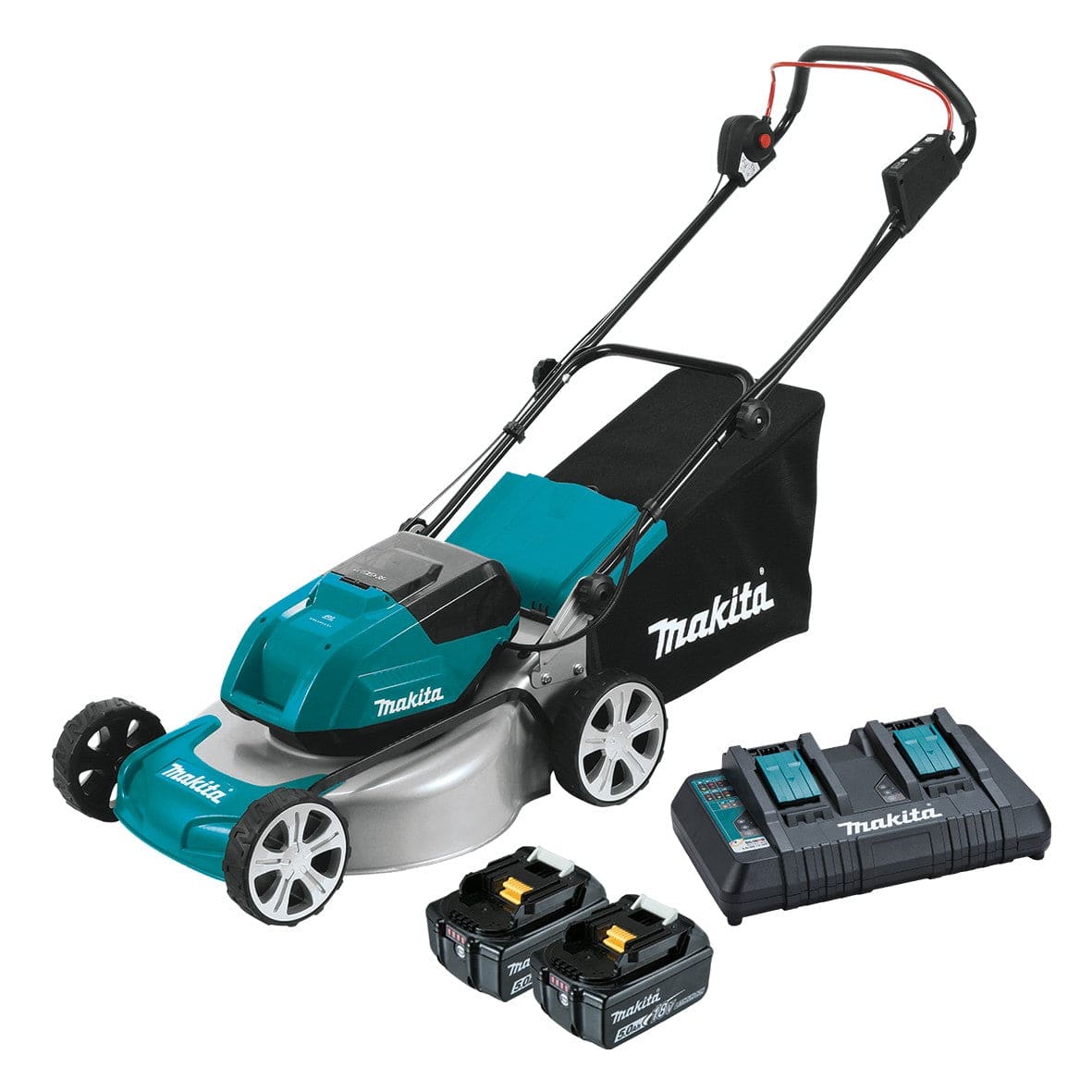 Makita 18Vx2 460mm (18") Brushless Lawn Mower Kit DLM464PT2