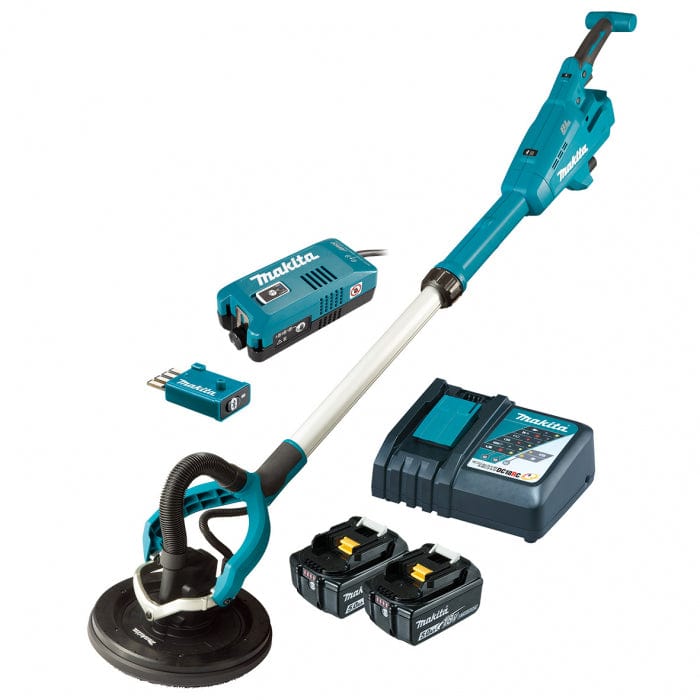 18V 5.0Ah 225mm (9") Brushless AWS Drywall Sander Kit DSL801TUX2 by Makita