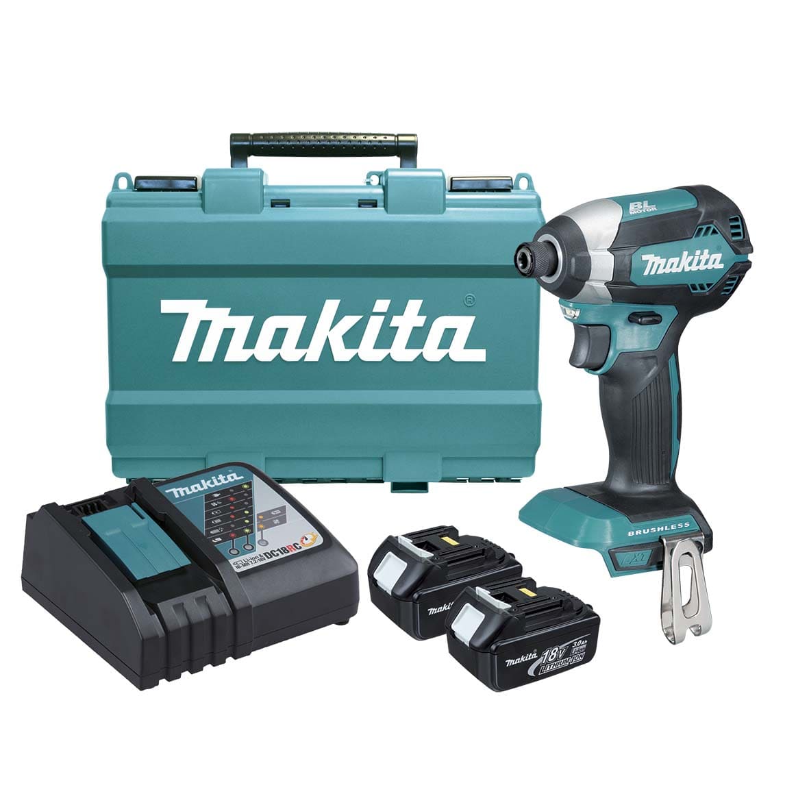 18V 3.0Ah Brushless Impact Driver Kit DTD153RFE by Makita