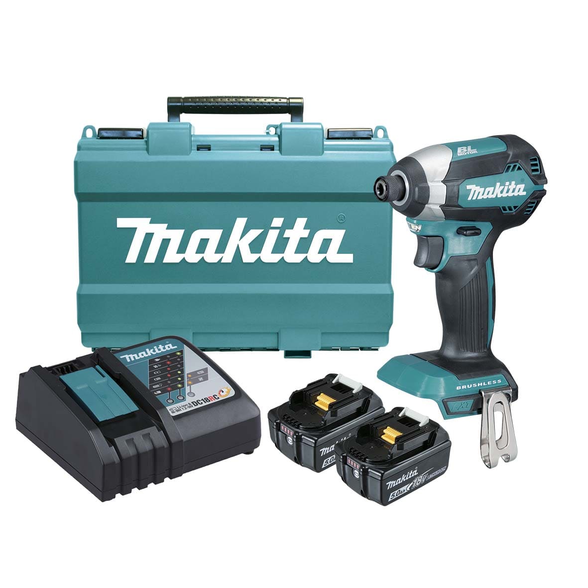 18V 5.0Ah Brushless Impact Driver Kit DTD153RTE by Makita