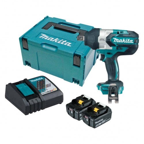 Makita 18V 5.0Ah 3/4" Brushless Impact Wrench Kit DTW1001RTJ