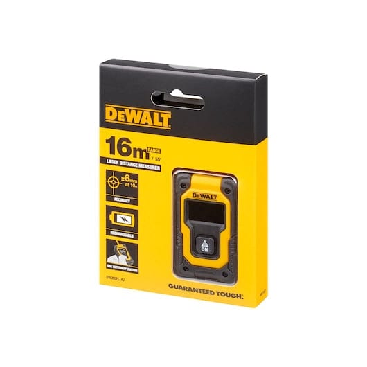 16m Pocket Laser Distance Measure DW055PL-XJ by Dewalt