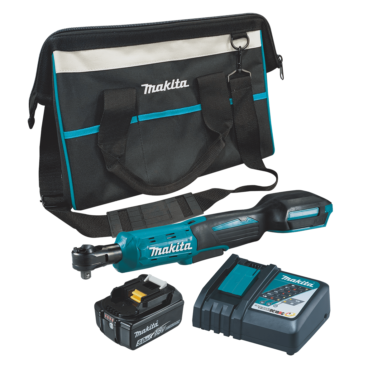 18V 5.0Ah Ratchet Wrench Kit DWR180RTX1 by Makita