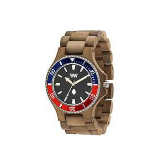 Unisex Date MB Nut French Wood Watch by Wewood