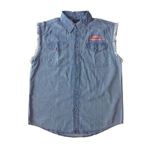 Official 'Ricks Restorations' Sleeveless Denim Shirt