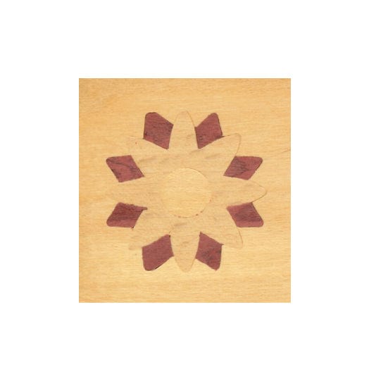47mm x 44mm Veneer Motif Inlay E2012