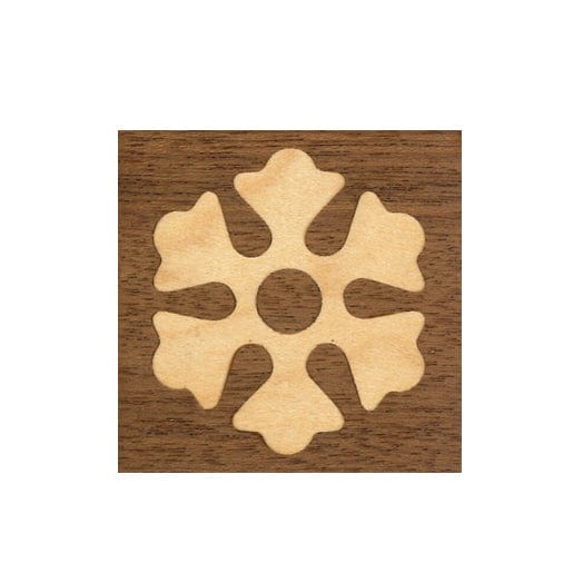 50mm x 50mm Veneer Motif Inlay E2018
