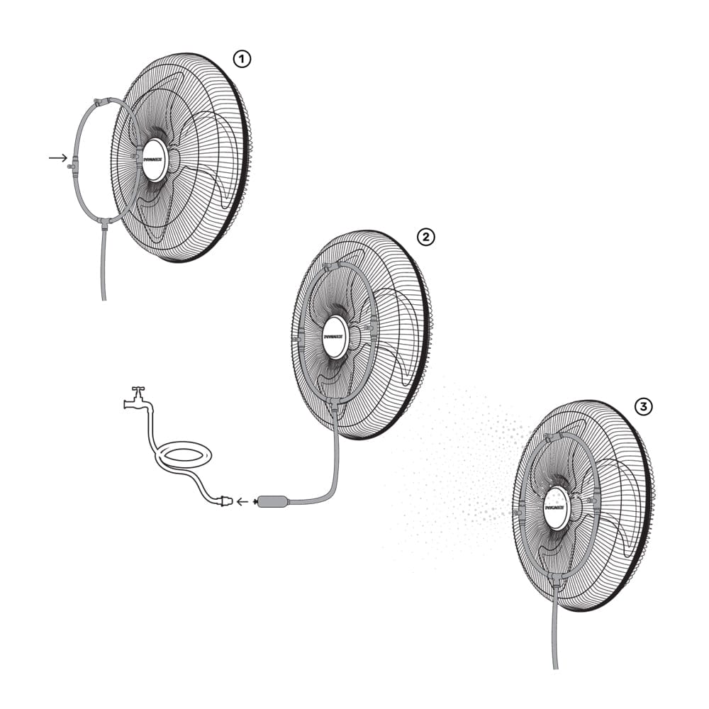350mm Low Pressure Misting Ring FA-29114 by Dynabreeze