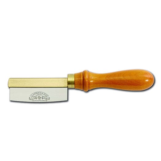 Curved Fine Inlay Saw 75mm (3") 15TPI with Beech Handle and Brass Backed Blade by Lynx