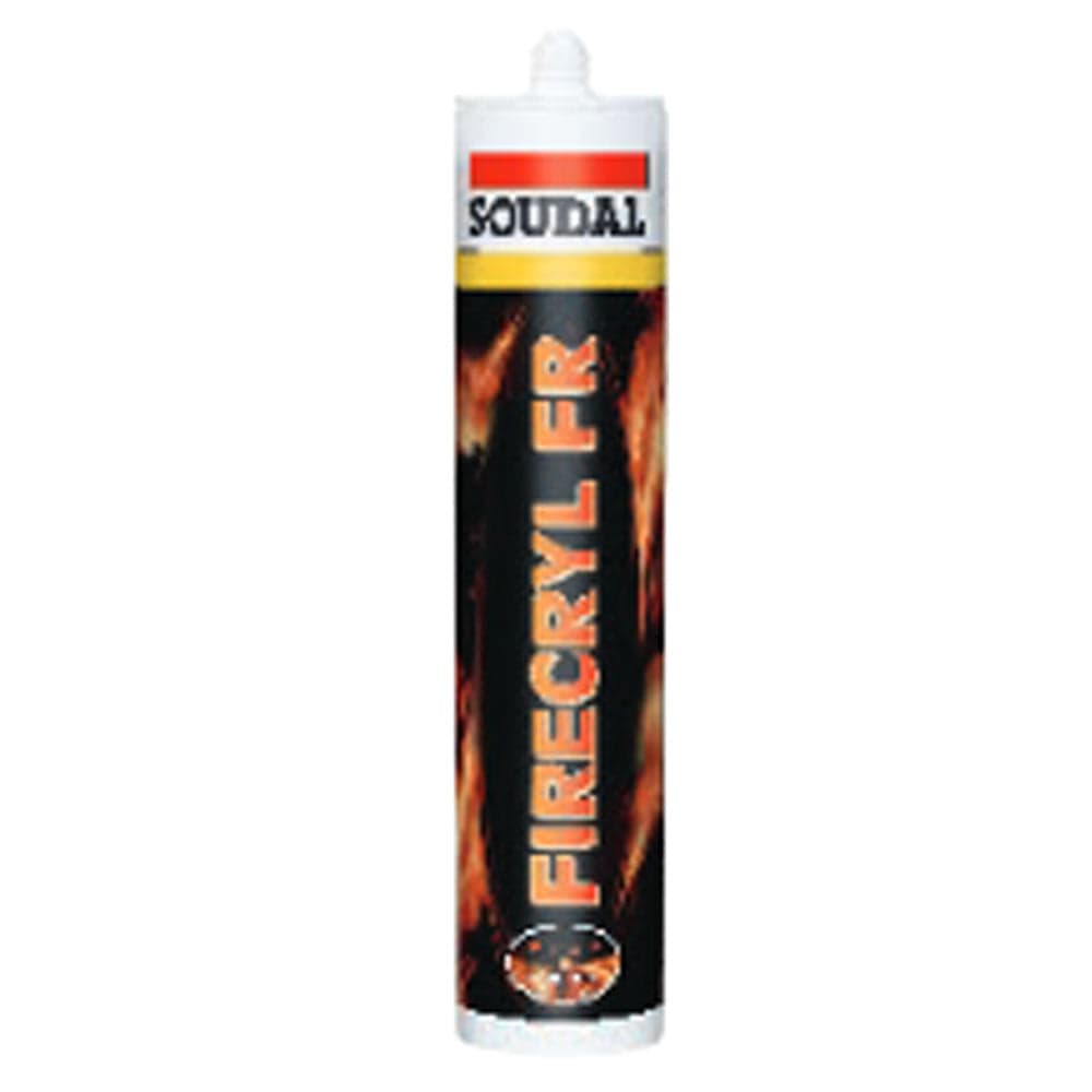 310ml Cartridge of Grey Fire Retardant Silicone 107433 by Soudal