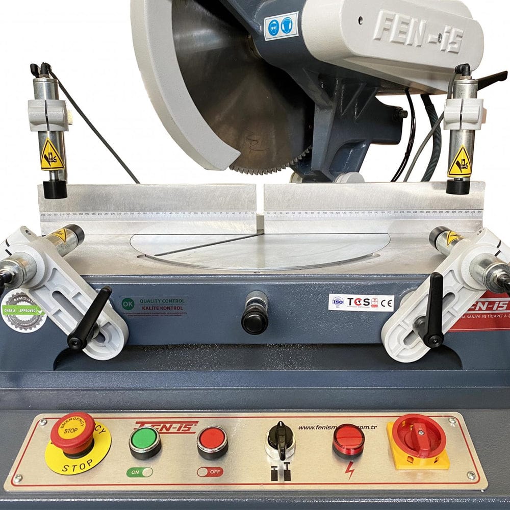 Fen-Is 400mm Pneumatic Aluminium, PVC & Wood Profile Cutting Mitre Saw Machine 415V FN 400P
