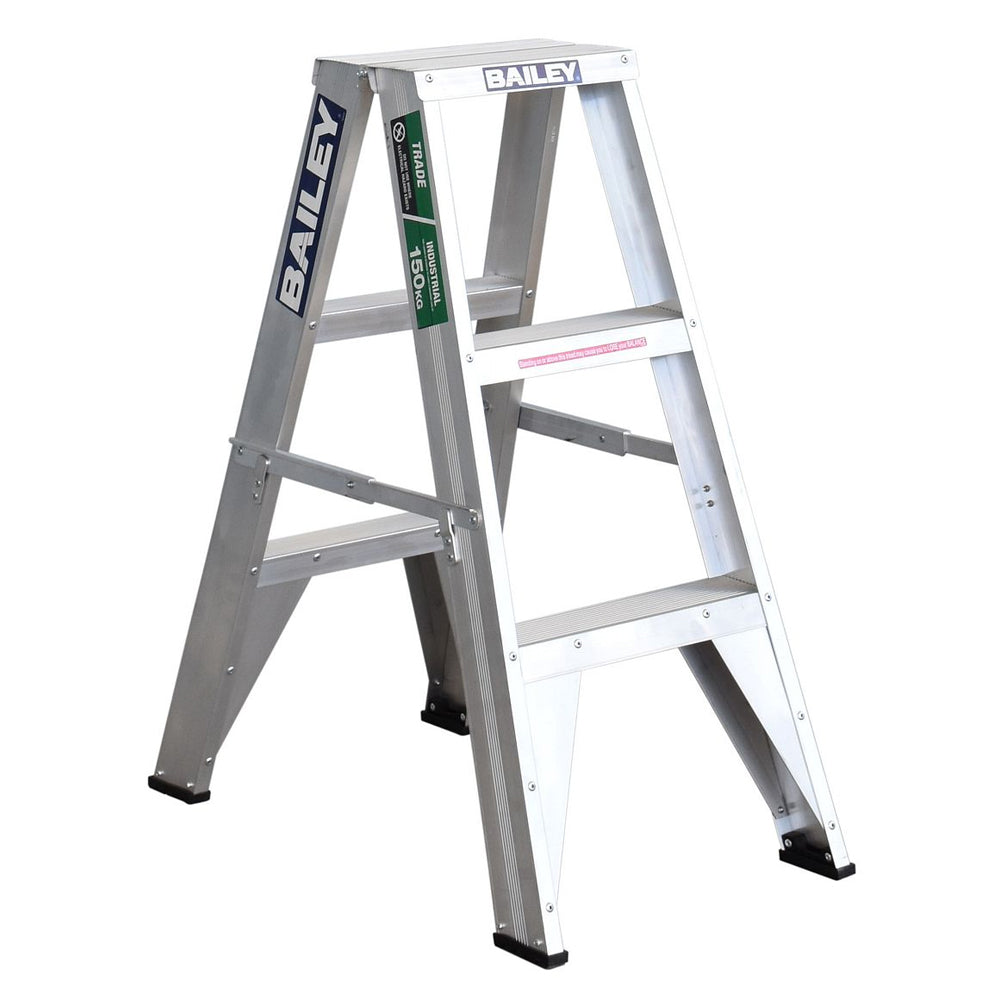 3 Step Ladder Double Sided 150Kg 900mm Trade FS13428 by Bailey