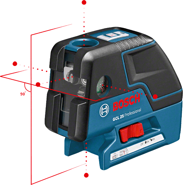 Combination Cross Line + 5 Point Laser Level GCL25 (0601066B00) by Bosch