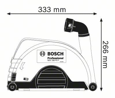 Dust Extraction Cutting Shroud To Suit 230mm Grinder GDE230FC-T (1600A003DM) by Bosch