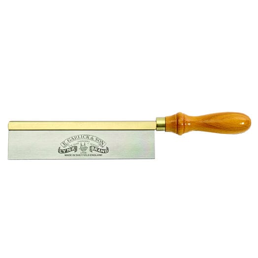 250mm (10") 20TPI Gent's Saws with Brass Backed Blade and Beech Handle suit Education by Garlick & Sons Lynx