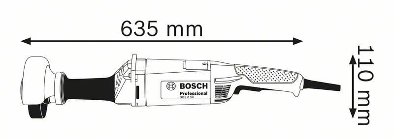 125mm (5") 1200W Straight Grinder GGS8SH (0601214340) by Bosch