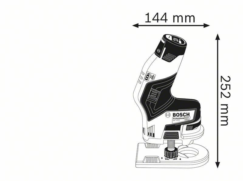 12V Palm Router GKF12V-8 (06016B0072) by Bosch