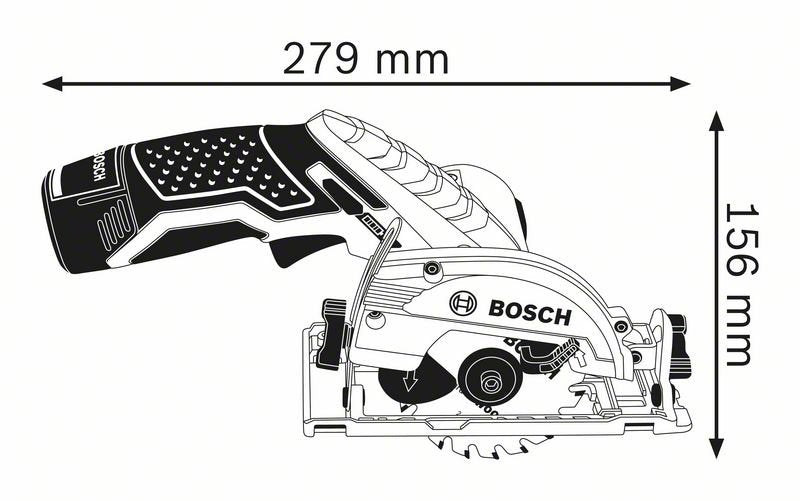12V 85mm Circular Saw Bare (Tool Only) GKS12V-26 (06016A1001) by Bosch