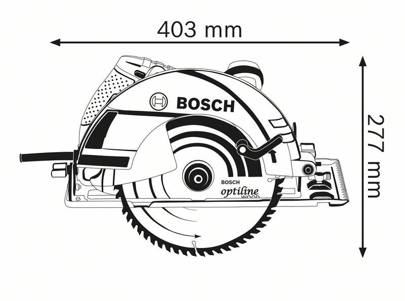 2050W Circular Saw GKS235 Turbo (06015A2040) by Bosch