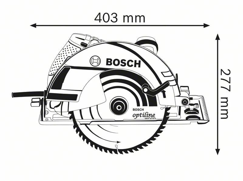 2050W Circular Saw GKS235 Turbo (06015A2040) by Bosch