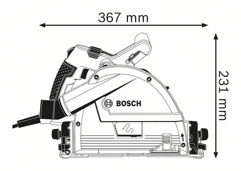 1400W Plunge Saw GKT55GCE (0601675040) by Bosch