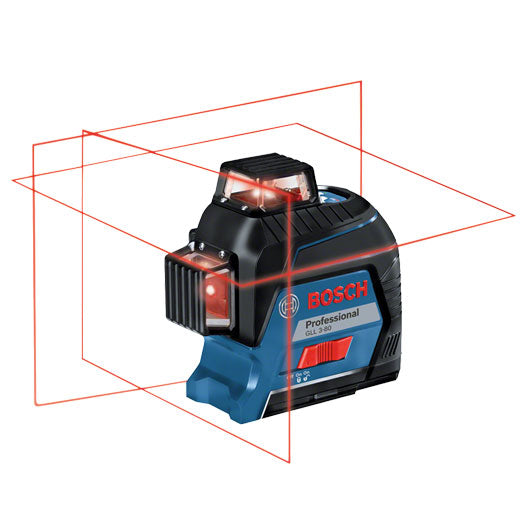 3 x 360° Line Laser GLL3-80 Professional (0601063S00) by Bosch