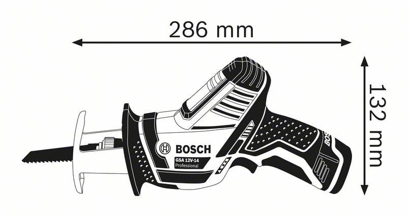 12V Reciprocating Saw Bare (Tool Only) GSA12-14BB (060164L902) by Bosch