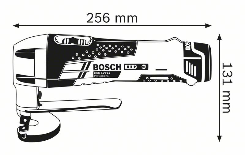 12V Metal Shear Bare (Tool Only) GSC12V-13 (0601926105) by Bosch