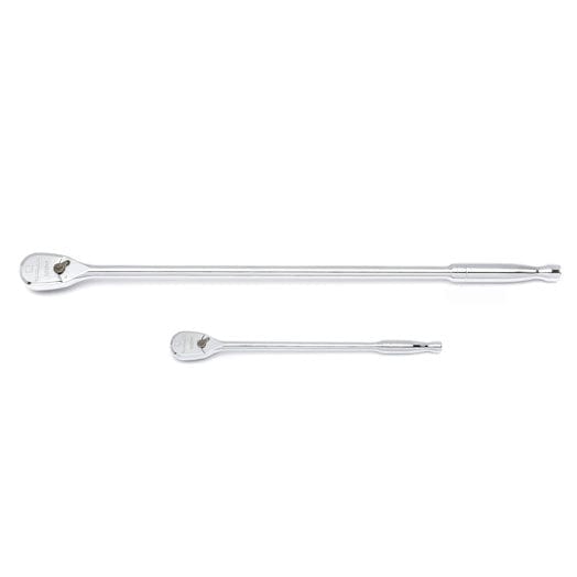 2Pce 1/4" & 3/8" Drive 120XP Extra Long Handle Teardrop Ratchet Set 81271 by GEARWRENCH
