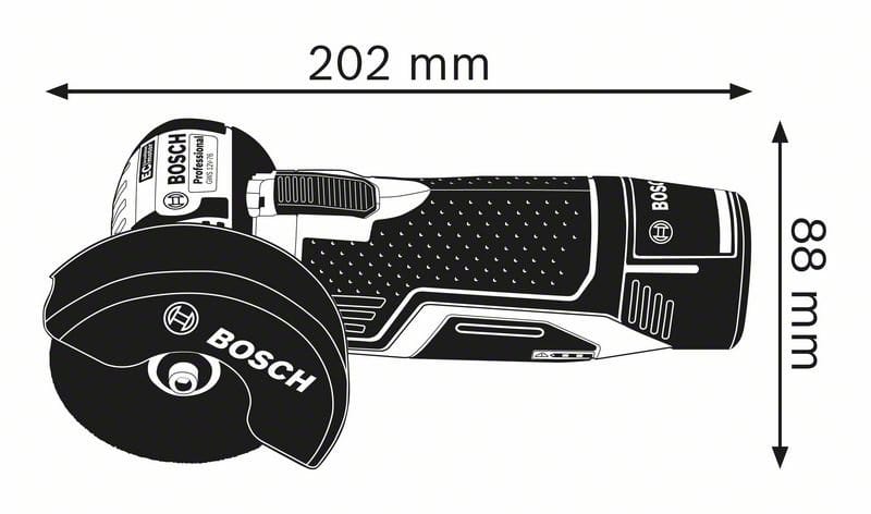 12V Angle Grinder Bare (Tool Only) GWS12V-76 (06019F2000) by Bosch