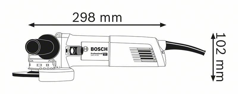 125mm 1400W Angle Grinder with X-LOCK GWX14-125 (06017B7042) by Bosch