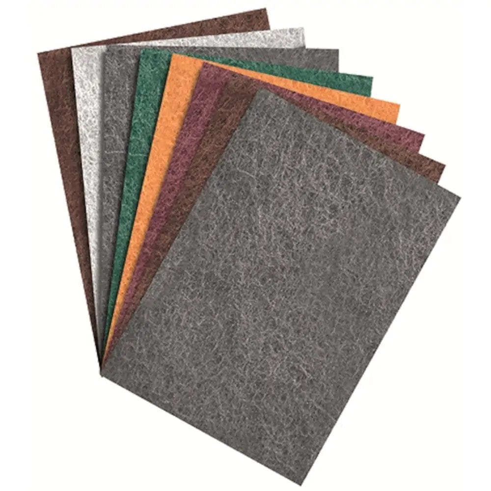 230mm x 150mm Maroon Non-Woven Perforated Hand Pad 747 by Norton Bear-Tex