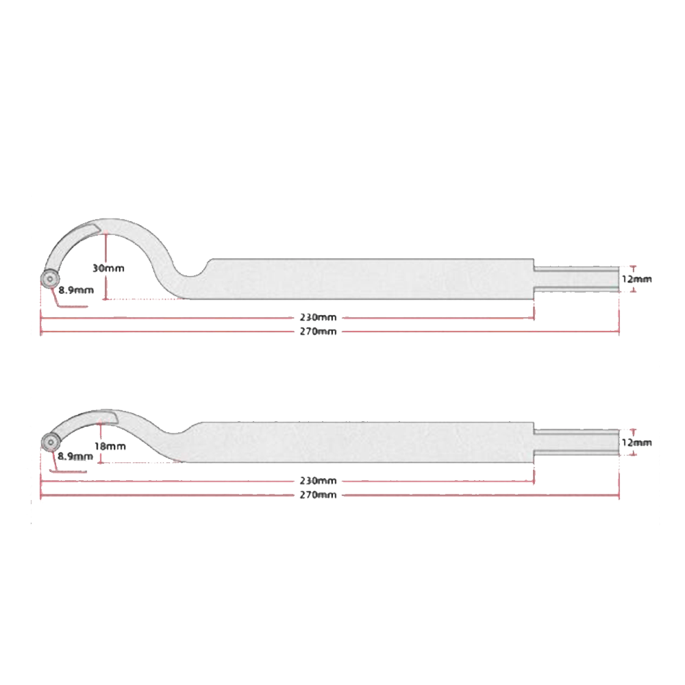Shaft with Round Carbide Insert HB0013 suit HB0010 by Oltre